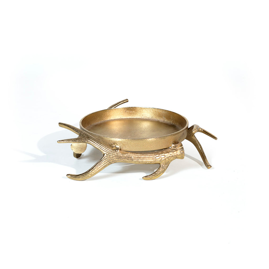 Gold Horn Decorative Tray - abri home